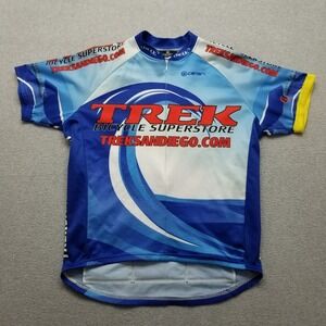 Canari‎ Cycling Jersey Mens Large Logo Back Pockets Zipper